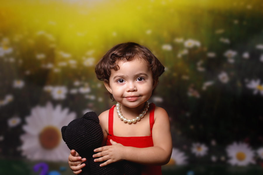 ensaios de crianças-book de fotos em estúdio-temático-lisa Simpson-rj