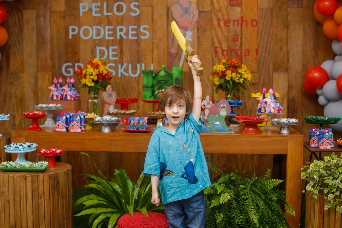 decoração-He Man-5 anos aniversário infantil-Gabriel-quintas festas-Botafogo