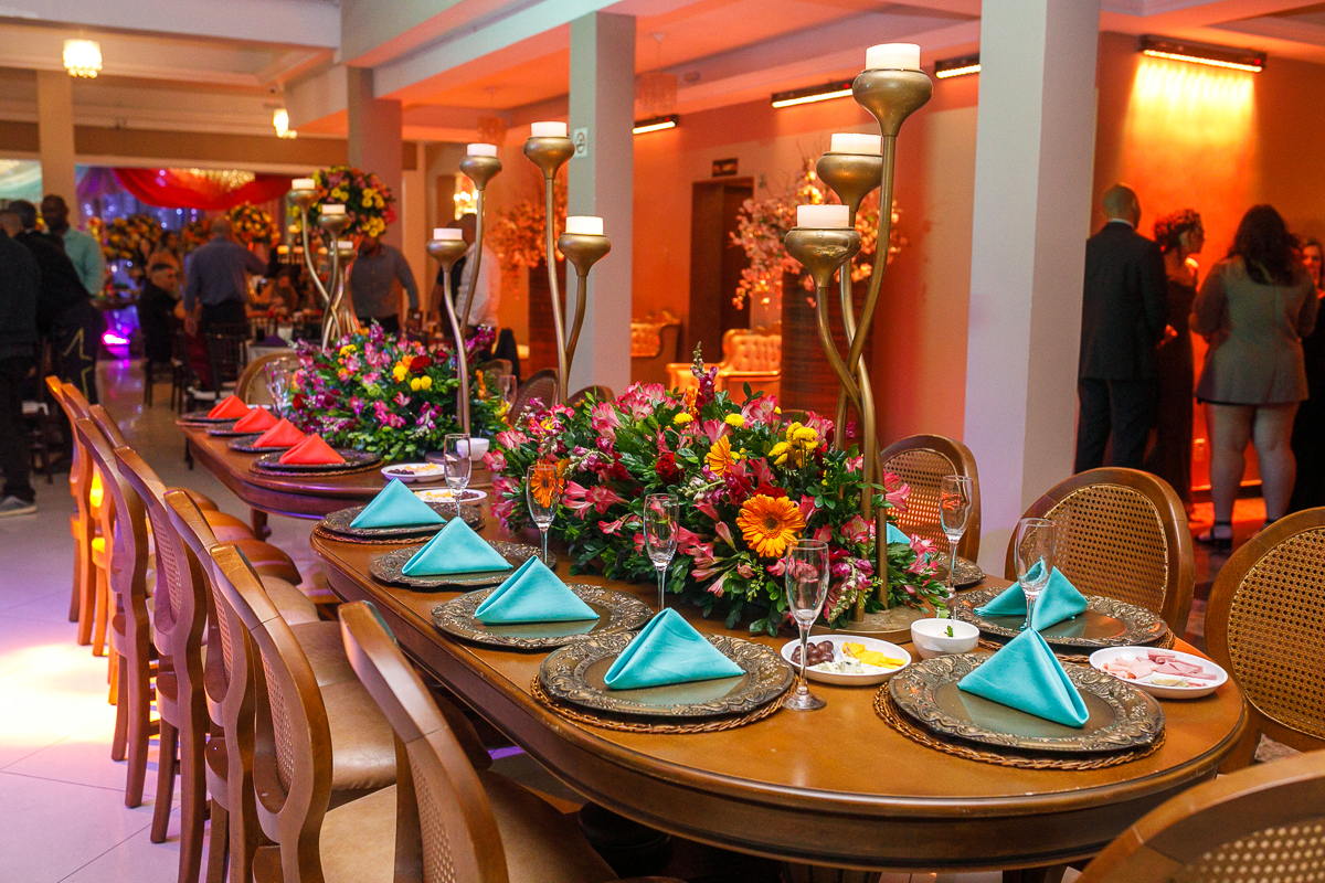 decoração mesa festa 15 anos-flores-Ballroom Alto da Boavista