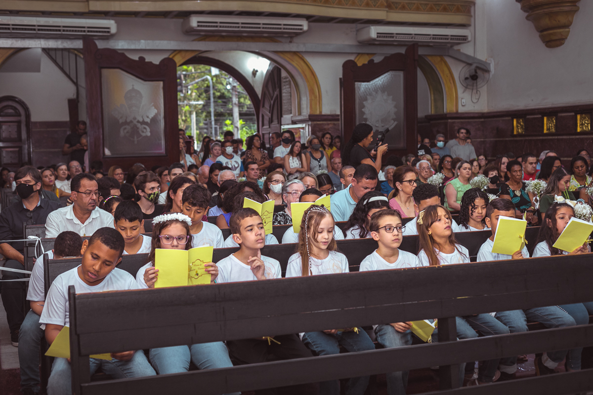 1ª comunhão -eucaristia- Rafael-Igreja São Sebastião-Vila Militar-rj