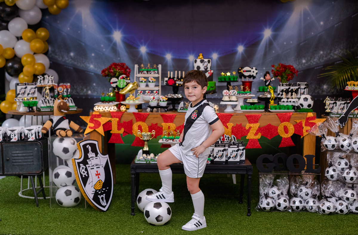 decoração mesa -festa tematica-futebol-menino-vasco da gama-quintal festas-botafogo