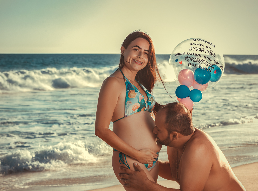 book fotográfico externo de gestante  na prainha-rj
