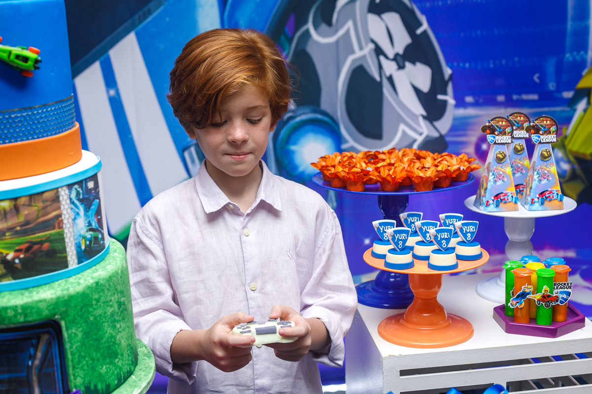 aniversário-festa infantil-menino-Rocket  League-villa recreio casa de festa