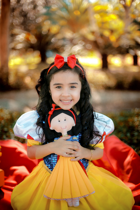 Ensaio tema branca de neve e boneca