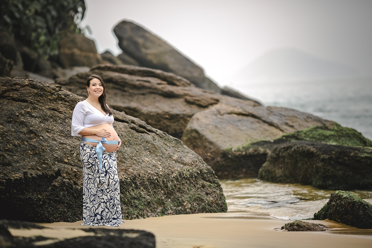 Book gestante praia da Urca/RJ