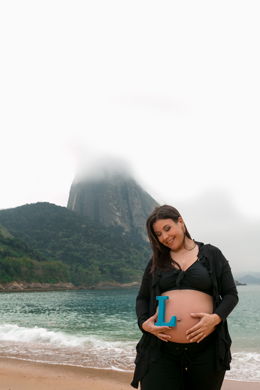 Ensaio gestante na praia 