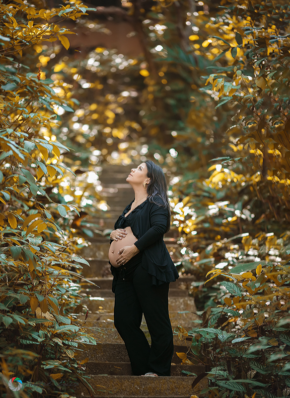 ensaio gestante na subida trilha da urca
