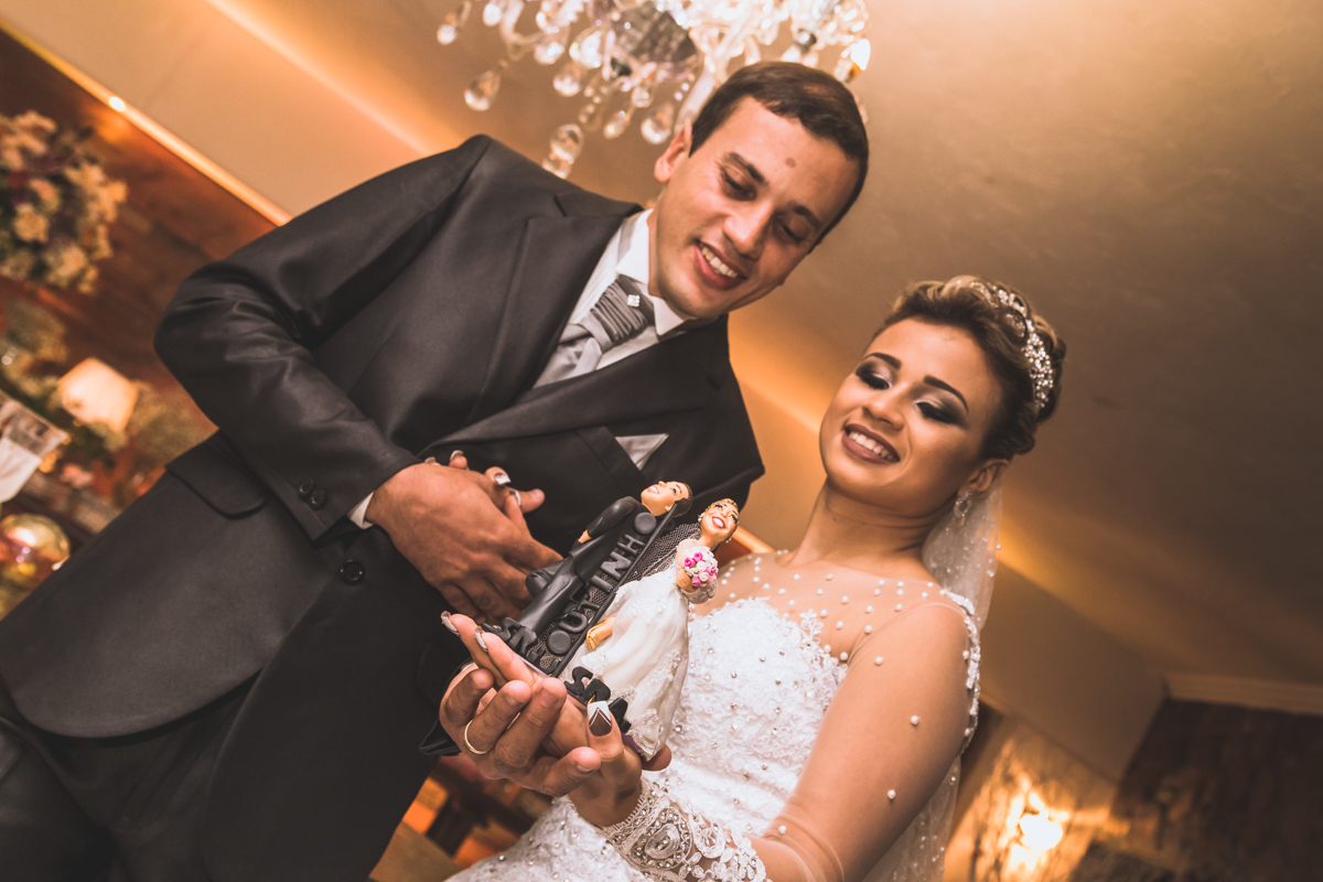 Topo de bolo noivinhos