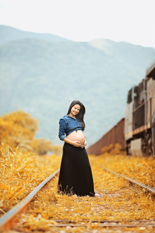 Book gestante em ensaio externo-Sahy