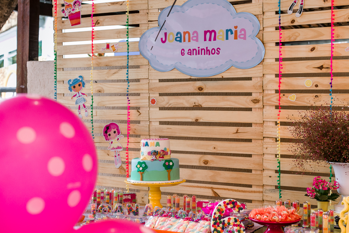 Decoração Tema Lalaloopsy em Festa infantil no Círculo Militar da Praia Vermelha