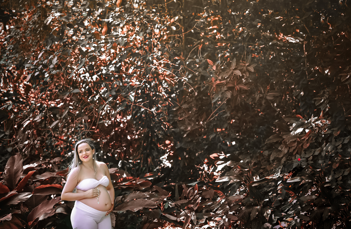 Ensaio de gestante em subida trilha da urca