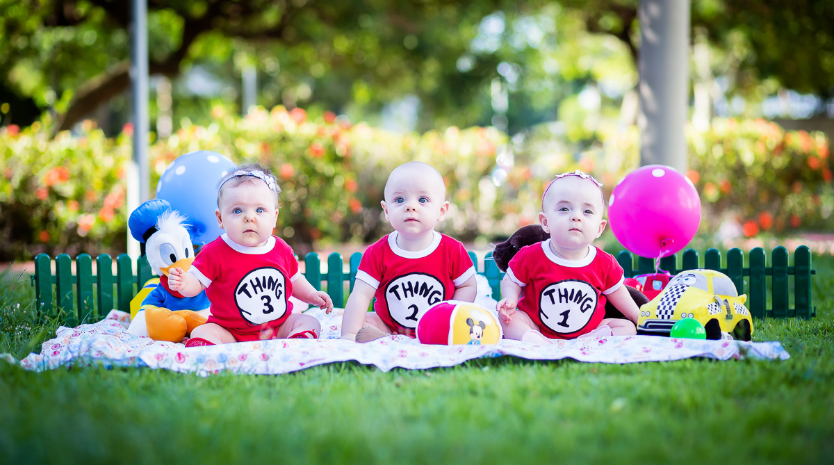 Ensaio Infantil Trigêmeos