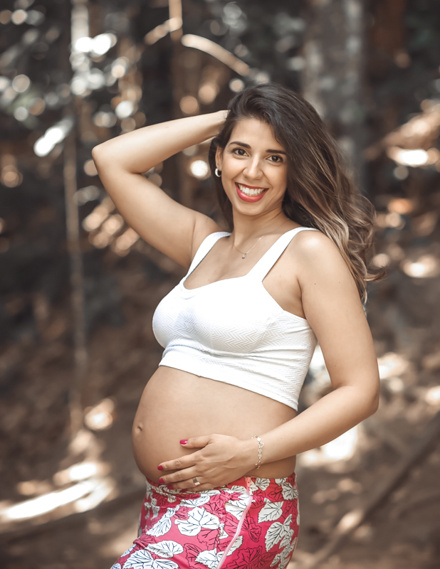 Fotografia de gestante em Parque Laje