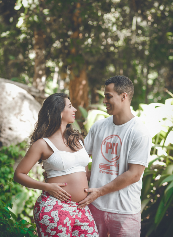 Fotografia gestante em book externo