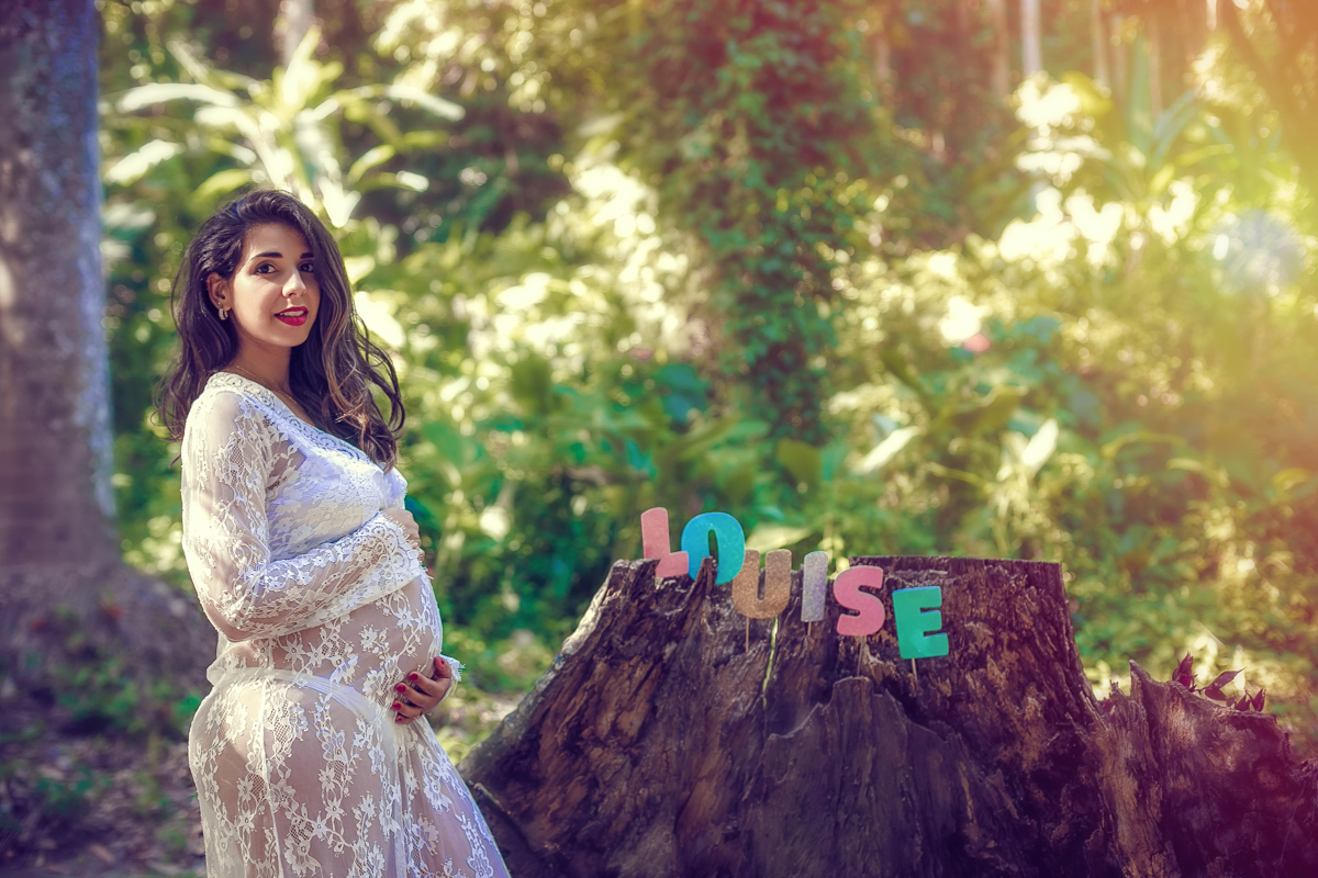 Ensaio de gestante no Parque Lage-RJ