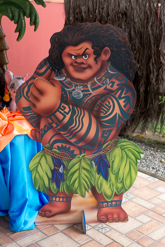 Decoração Moana Aventureira em Espaço Família Grill