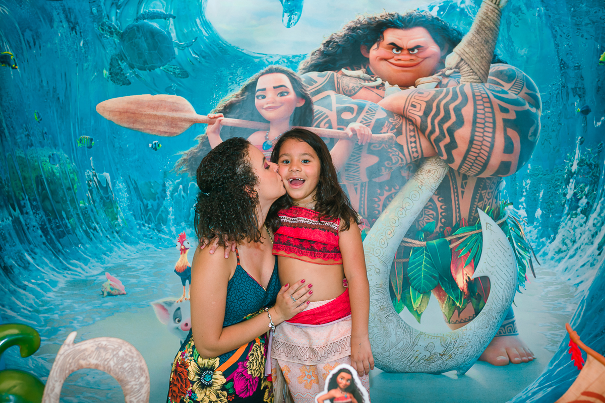 Mesa tema Moana Fotografia infantil 
