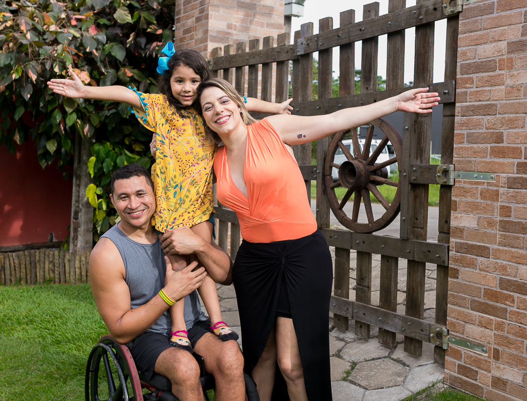 Fotografia de família em espaço família Grill-Santíssimo