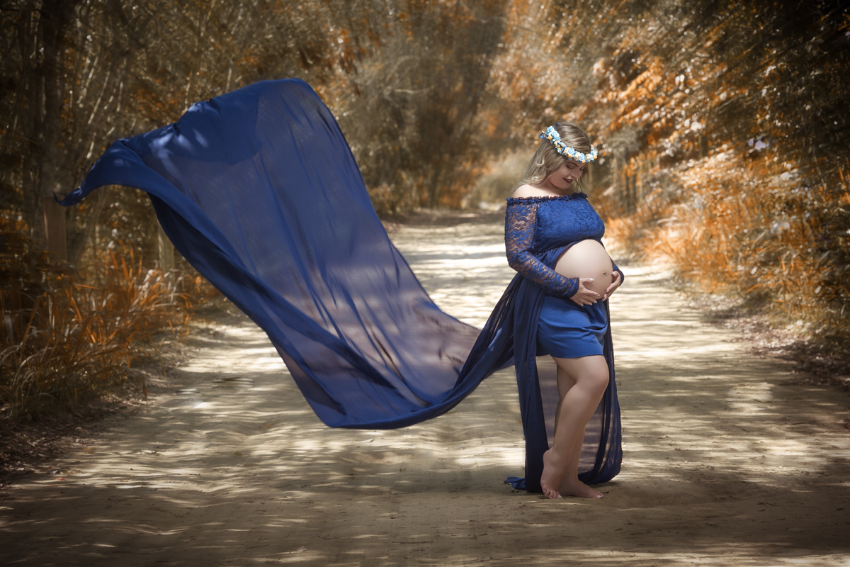 Fotografias de gestantes com vestidos em book fotográfico
