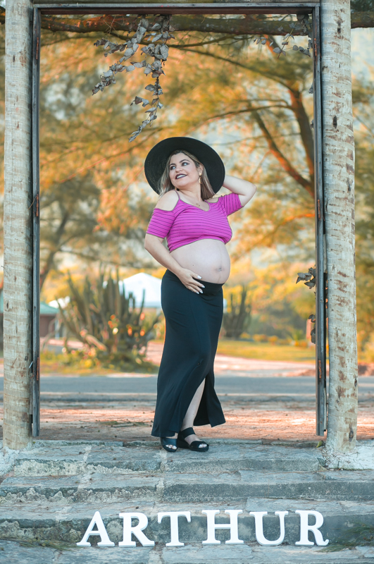 Gestante ao ar livre book