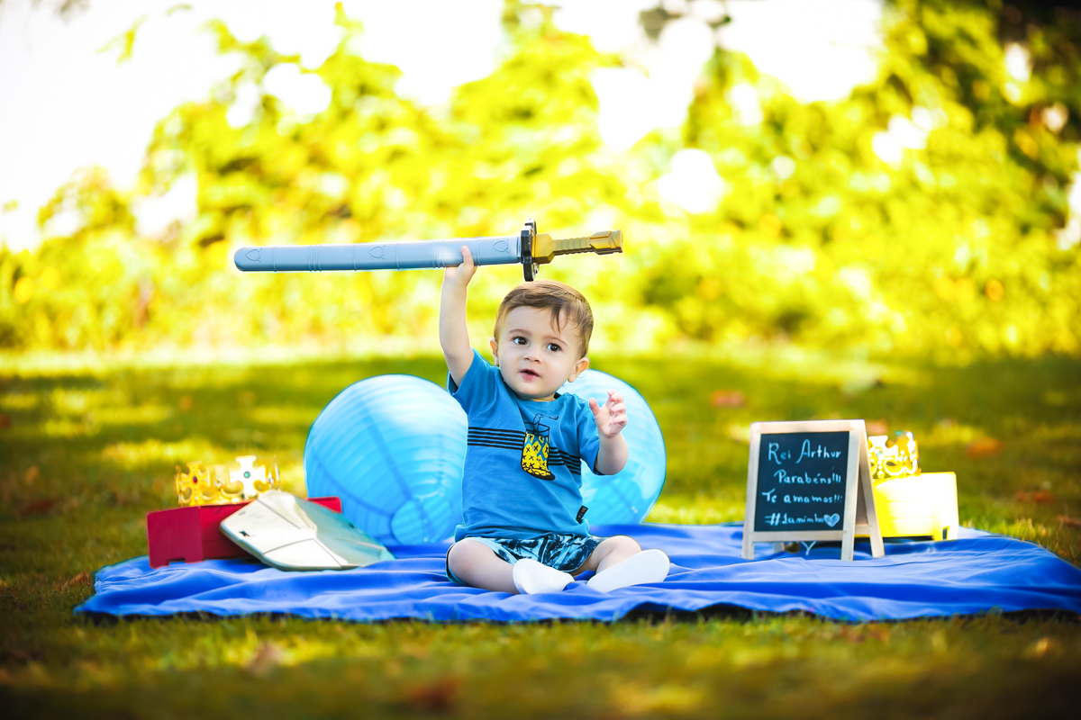 Smash the cake do Rei  Arthur