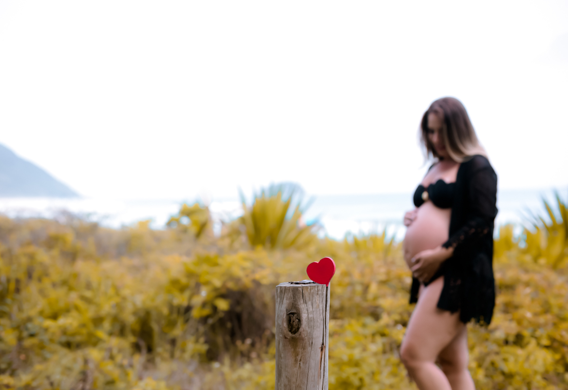 Ensaio externo de gestante em Grumari