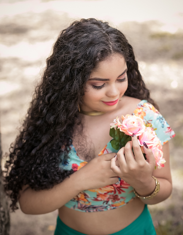 Ensaio de 15 anos externo feito na Quinta da boa vista