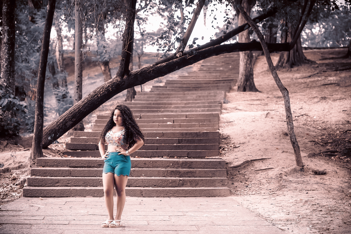 Book externo para debutante na Quinta da Boa Vista- RJ