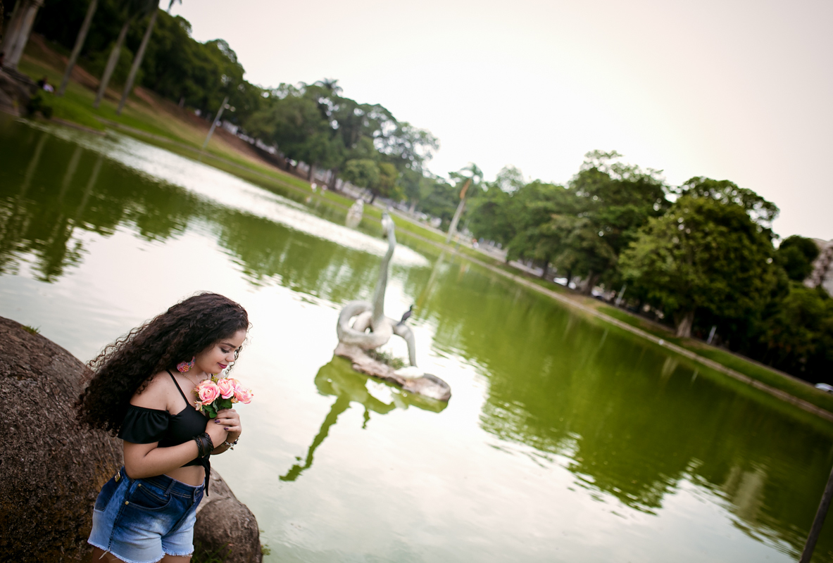 Book externo de 15 anos no Lago da Quinta da Boa Vista- RJ