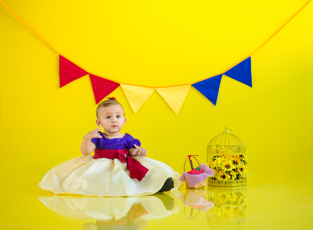 Ensaio infantil, temático em estúdio em relango