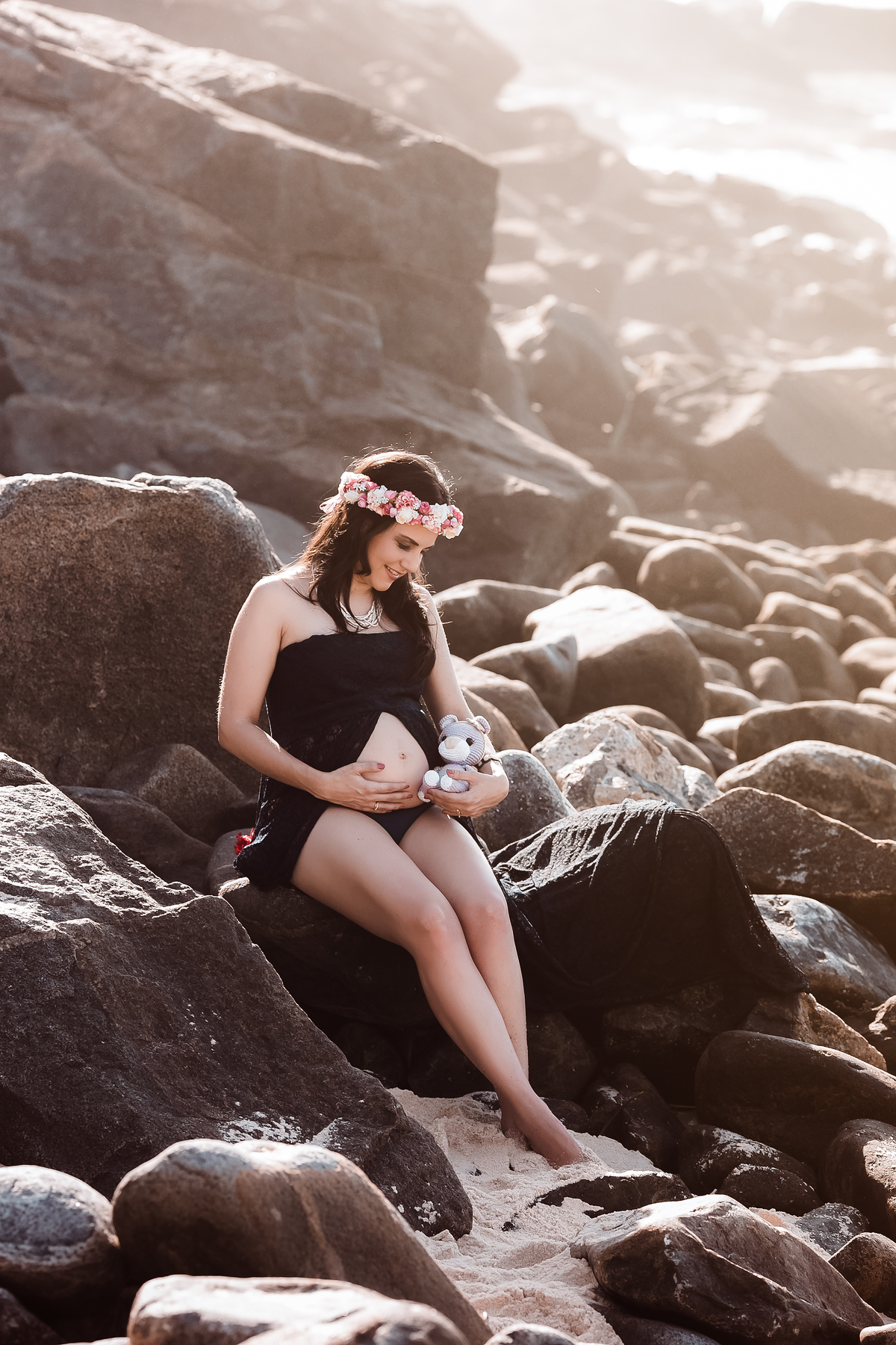 Ensaio Fotográfico Gestante na Praia Rio de Janeiro