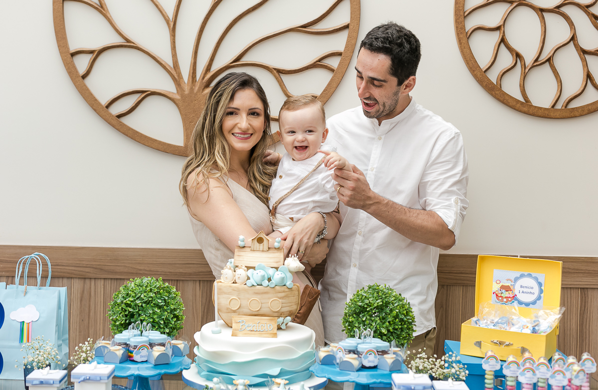 Família na mesa tema Arca de  Noé em Othon Palace Hotel RJ