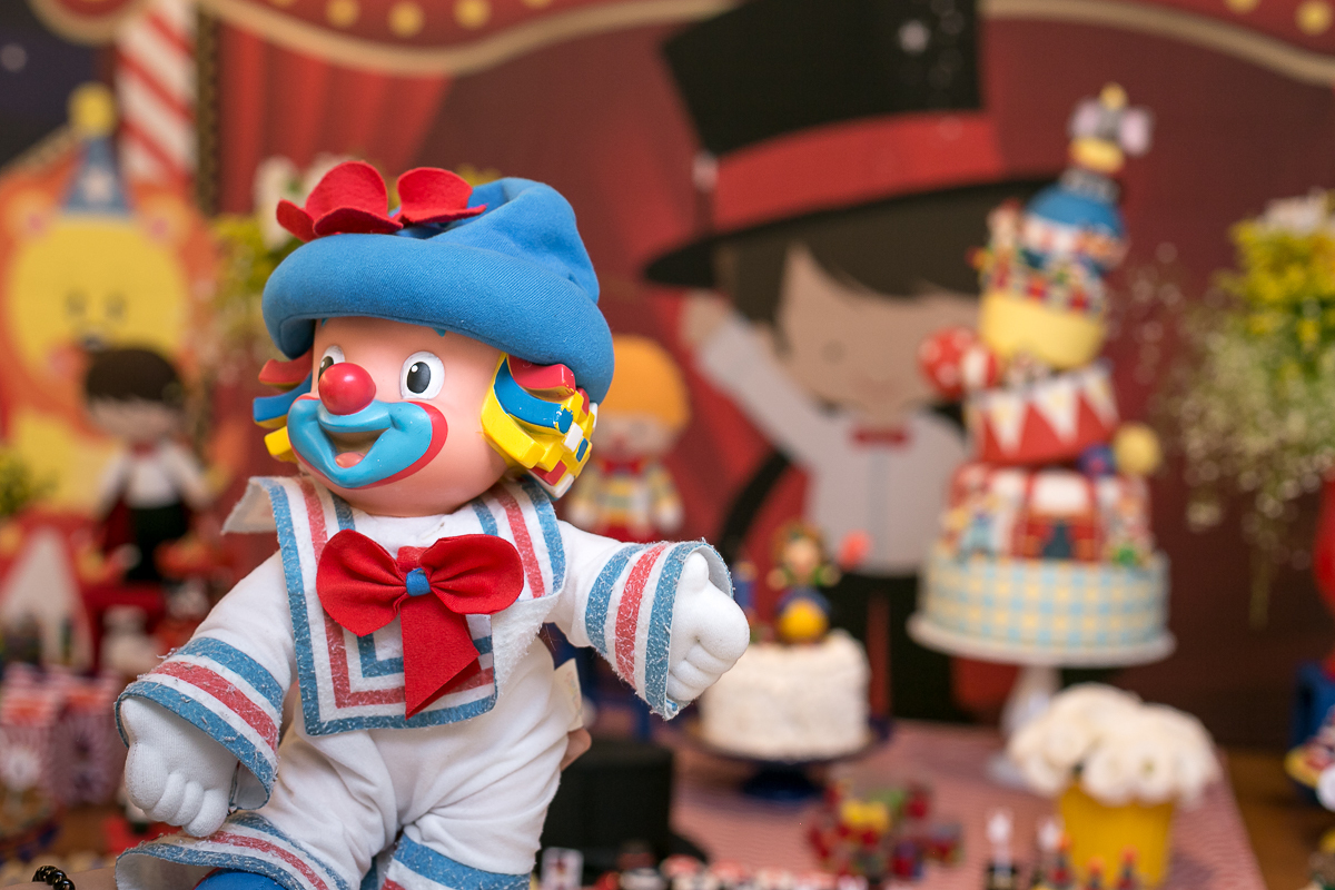 Mesa decorada tema circo