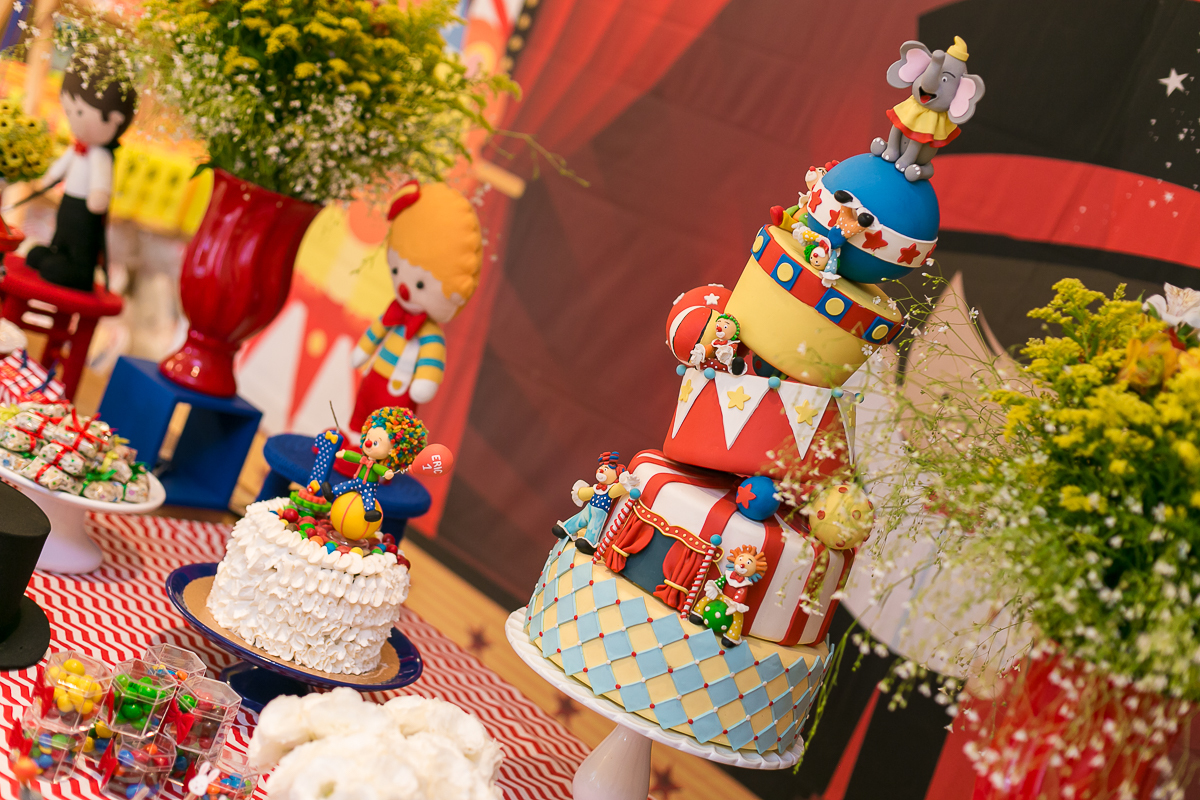 Decoração mesa festa infantil tema circo