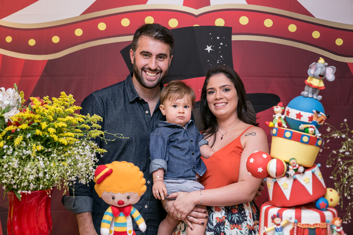 Festa infantil tema cirso em condomínio origami