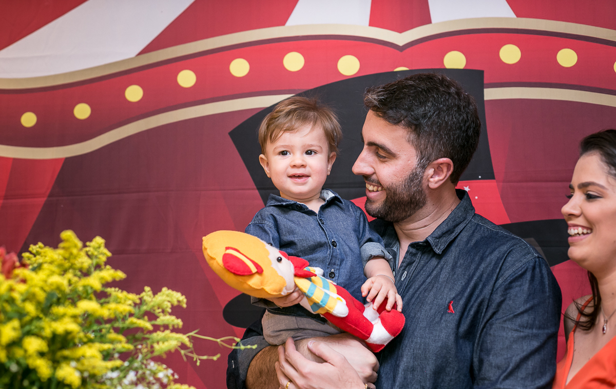 Festa infantil do circo em condomínio Origame