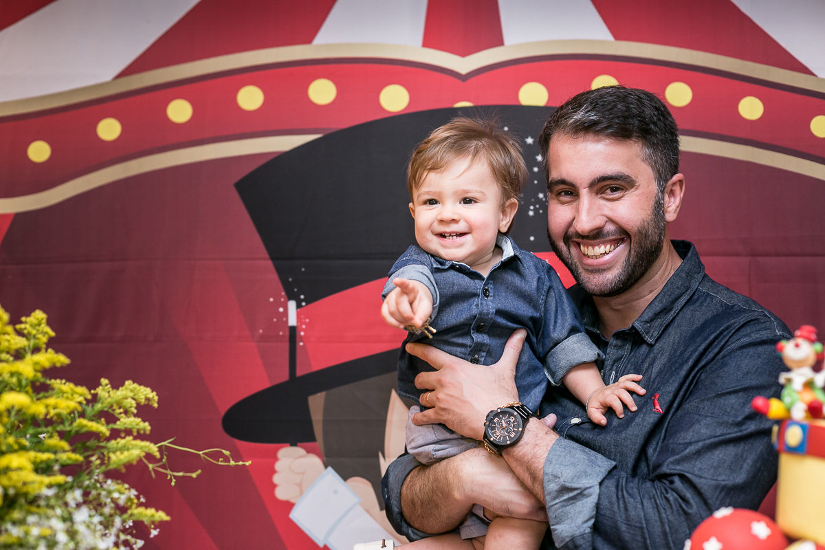 Fotografia de familiar festa infantil