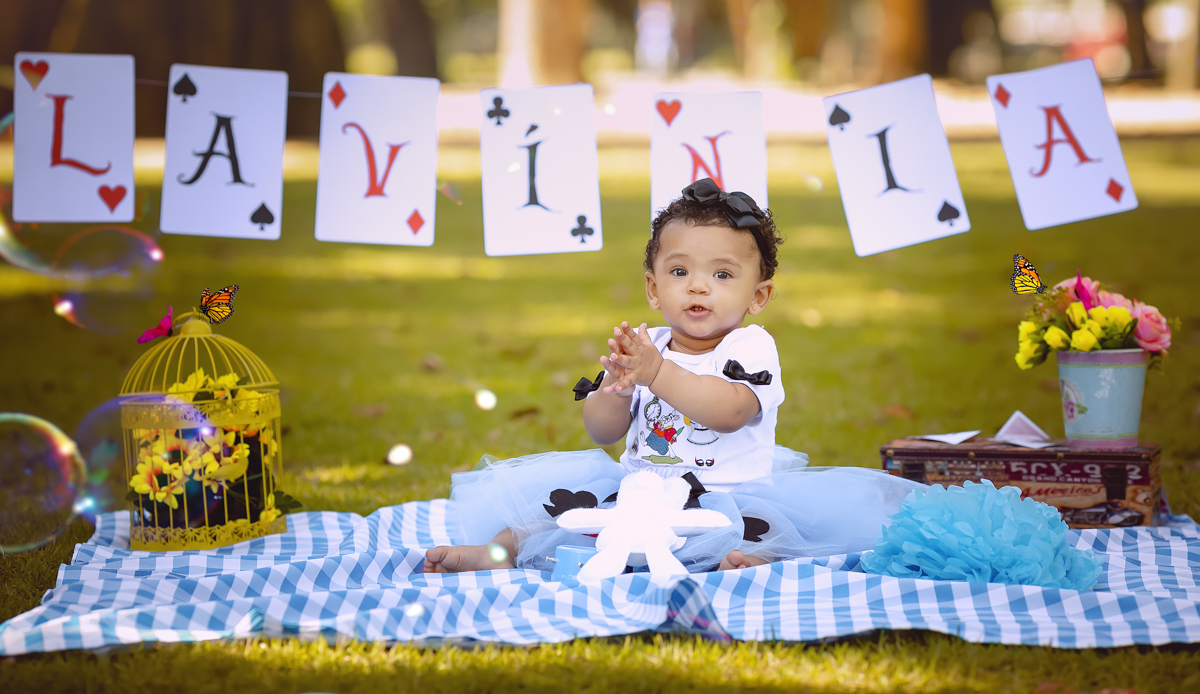 Smash the cake Lavínia  no pais das maravilhas em quinta da boa vista