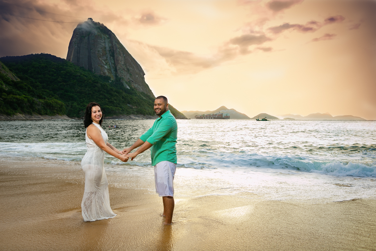 Ensaio casal na praia vermelha-RJ
