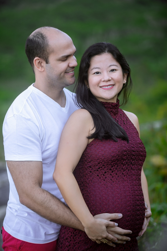 Ensaio externo gestante em praia Grumari-RJ