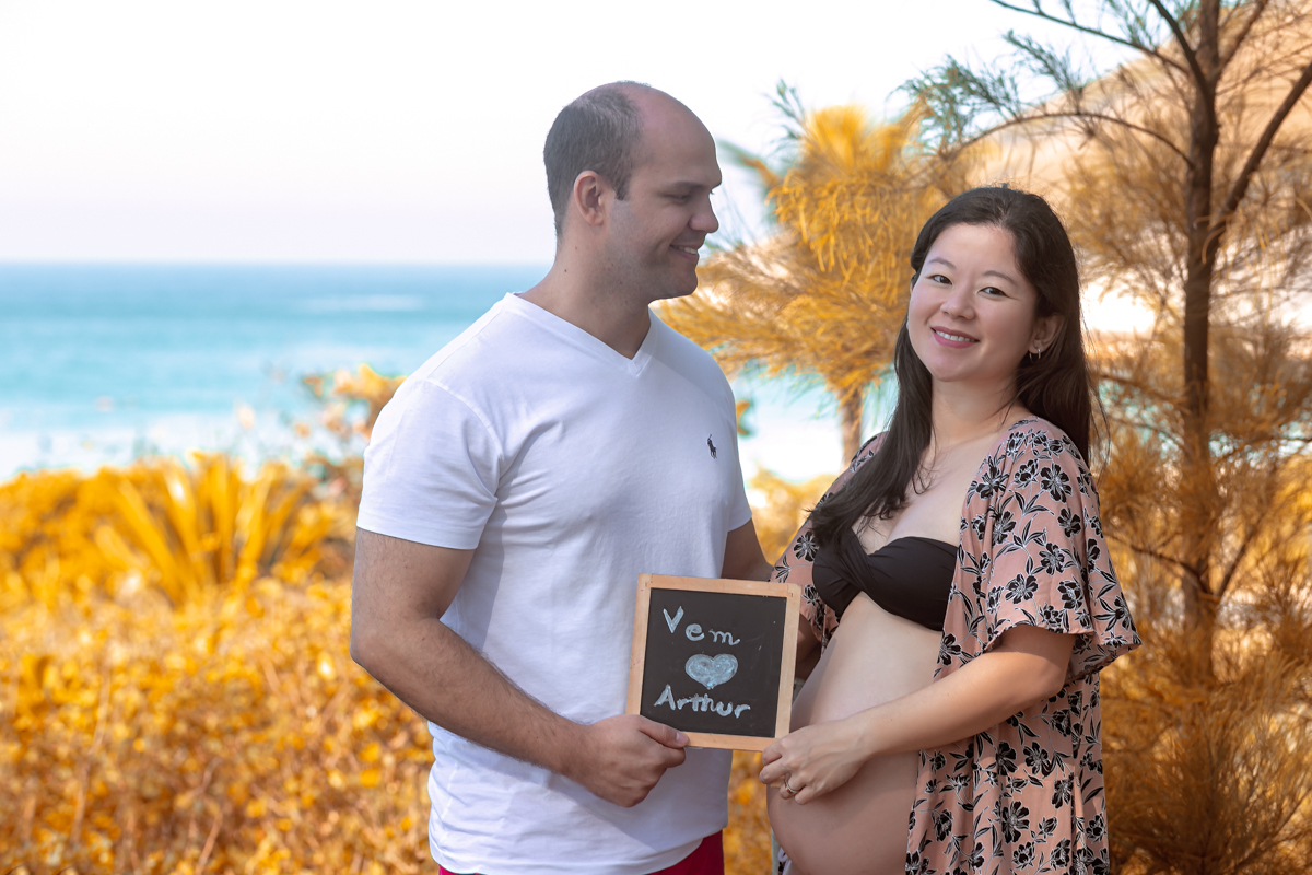 Book fotográfico gestacional em Grumari-RJ