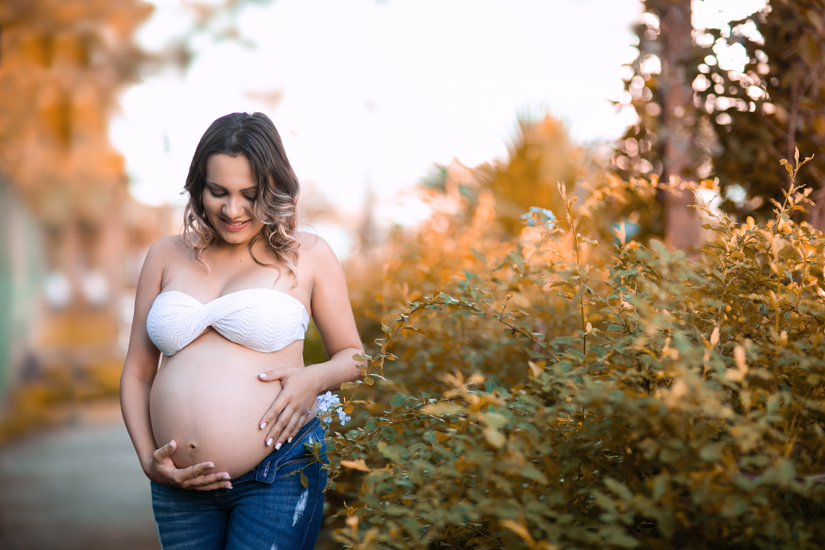 Ensaio externo Gestante em Condomínio na Barra-RJ
