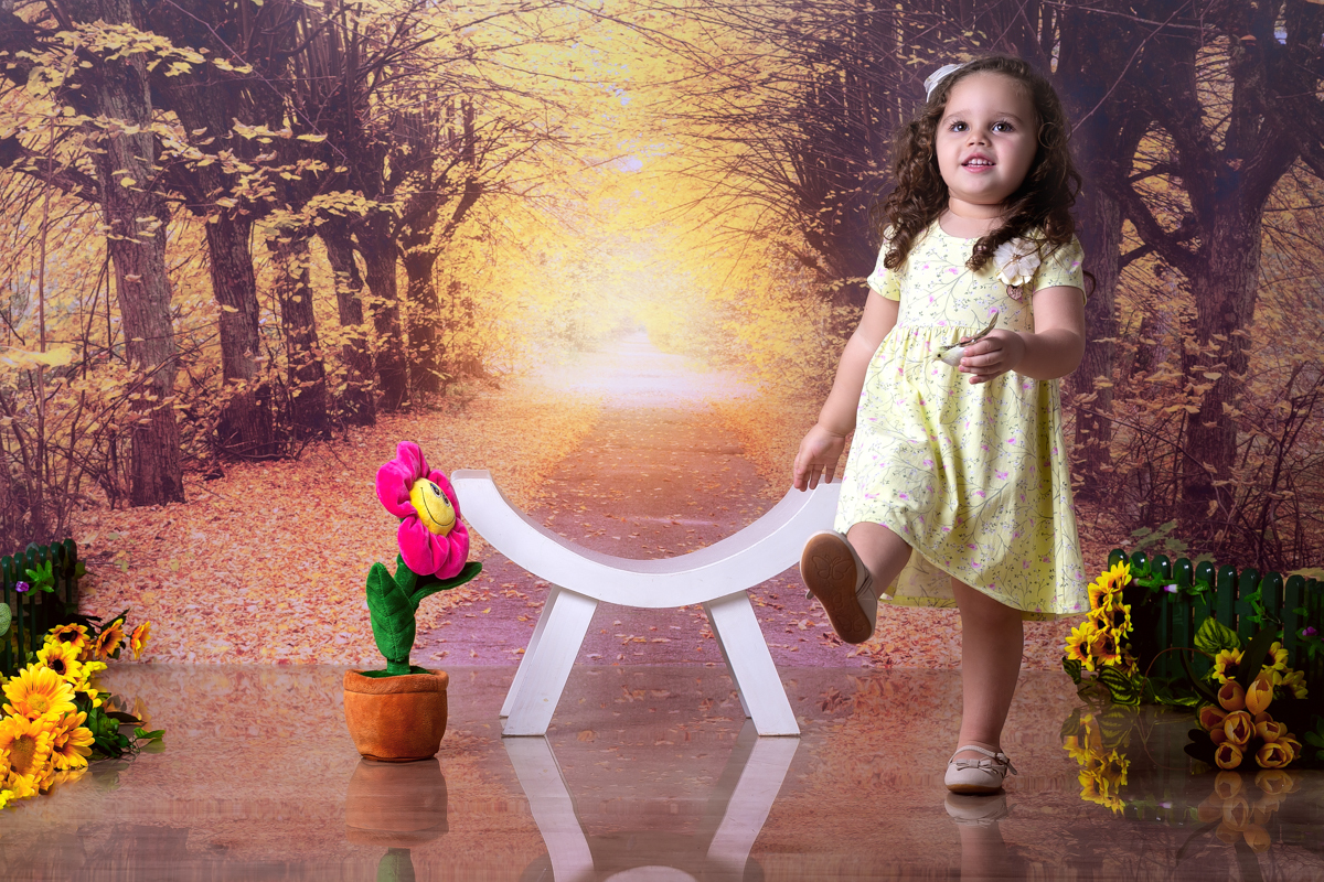 Ensaio infantil temático em estúdio