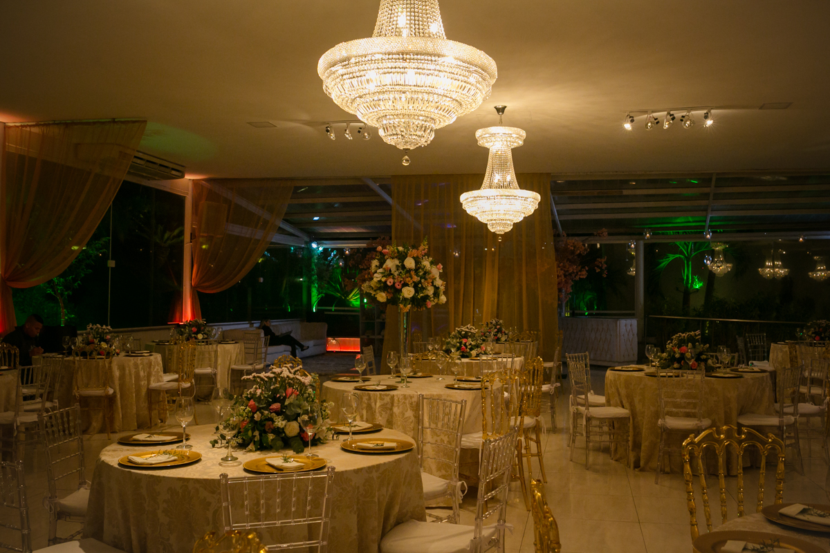 Decoração Salão em Casamento na Coliseum Eventos