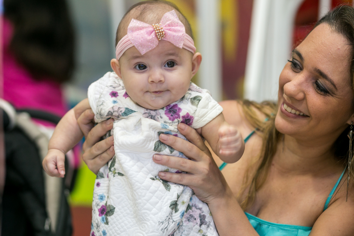 Fotografia de Criança em festa de 1 ano na Oba Festa