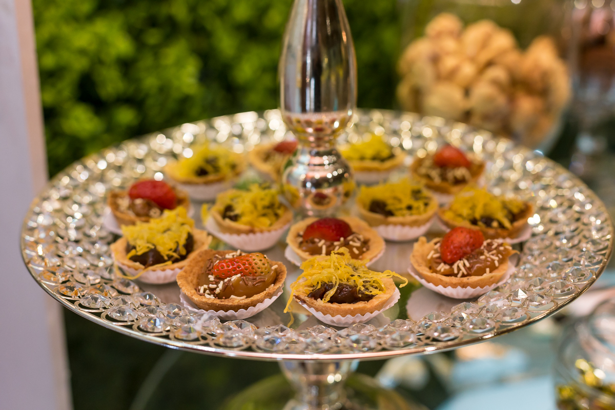 Bandeja com docinhos na Casa de Festas Paris-Padre Miguel-RJ