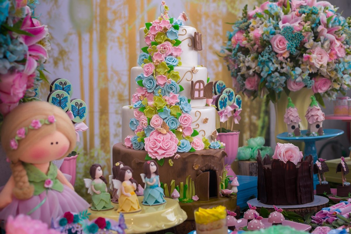 Decoração Luxo tema Jardim encantado em espaço festa João e Maria-Bangu