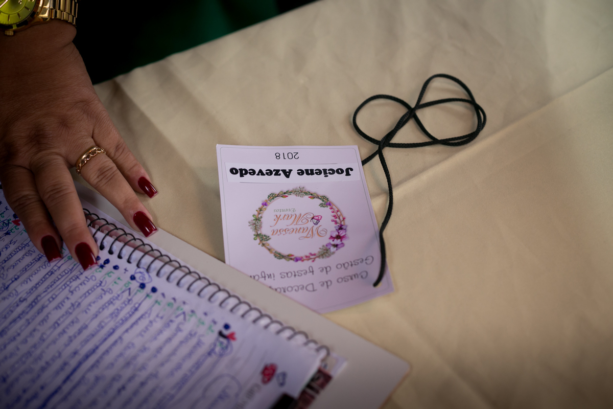 Credenciamento no Workshop  da Wanessa Mark em espaço festa joão e Maria-Bangu