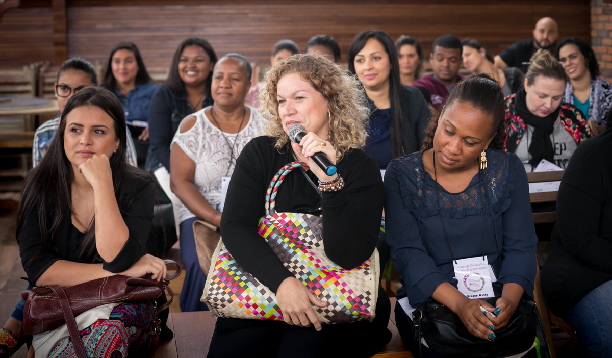 Alunas  no workshop da Wanessa Mark em espaço festa João Maria-Bangu