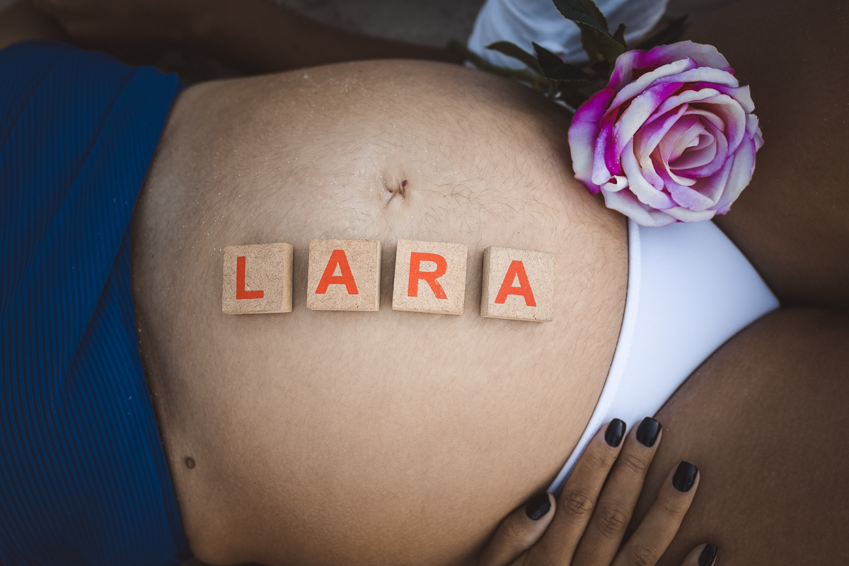 Ensaio externo de grávida/Prainha